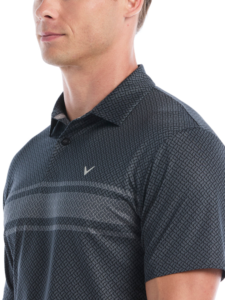 Mens Engineered Blocked Geo Print Polo-Polos-Callaway
