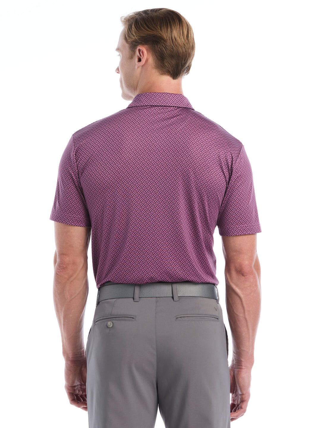 Mens Engineered Blocked Geo Print Polo-Polos-Callaway