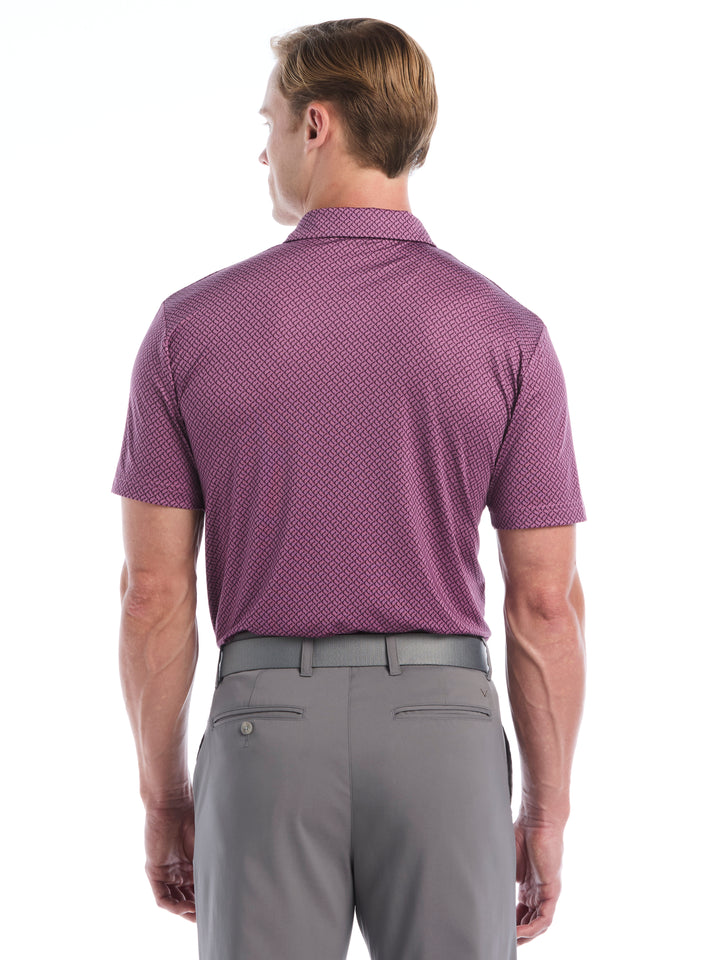 Mens Engineered Blocked Geo Print Polo-Polos-Callaway