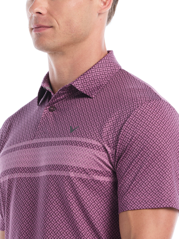 Mens Engineered Blocked Geo Print Polo-Polos-Callaway