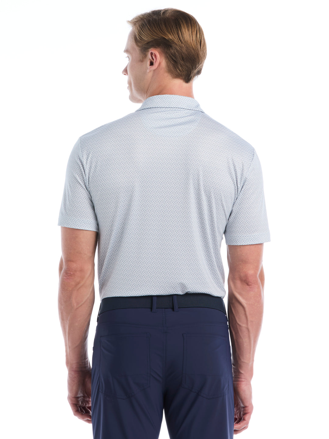 Mens Engineered Blocked Geo Print Polo-Polos-Callaway