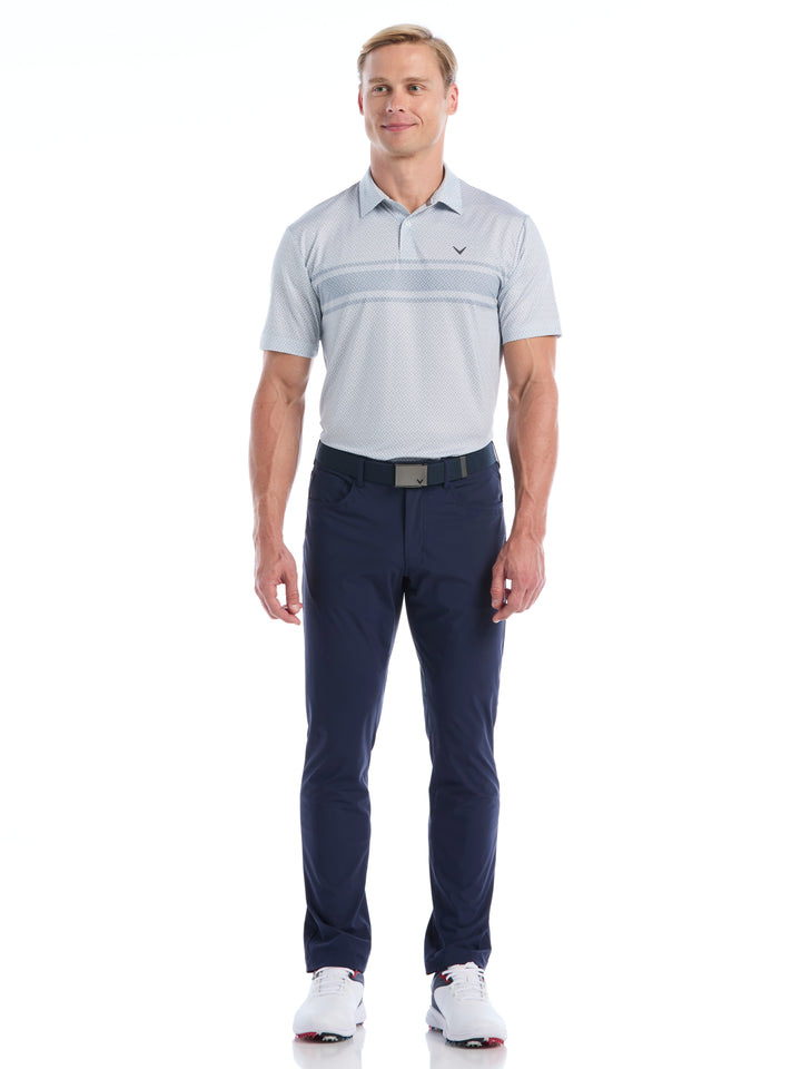 Mens Engineered Blocked Geo Print Polo-Polos-Callaway