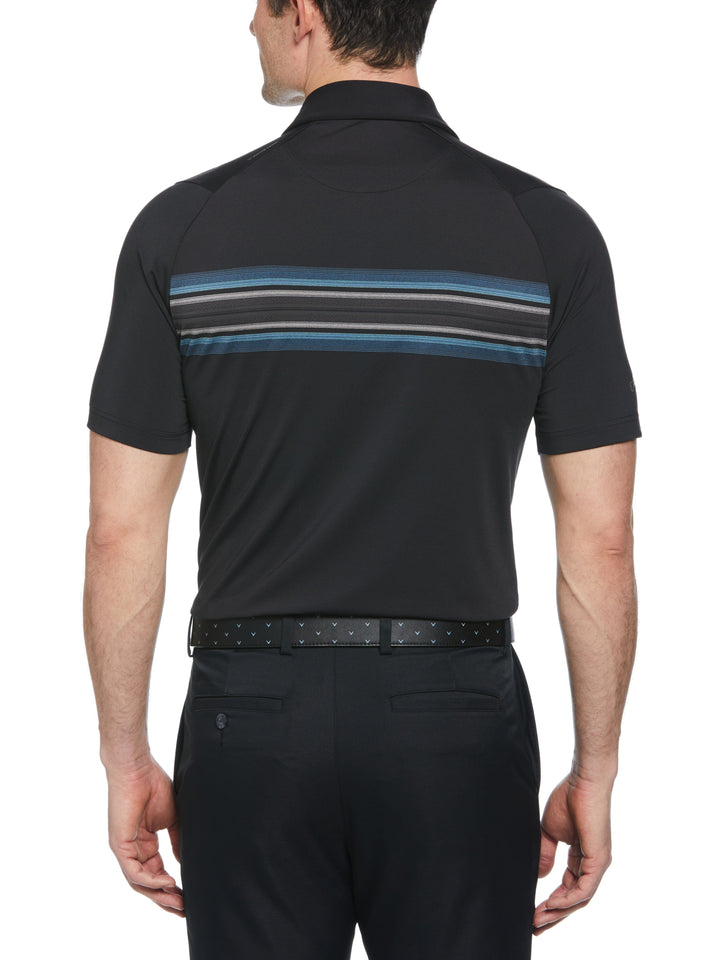 Engineered Oxford Stripe Golf Polo (Caviar) 