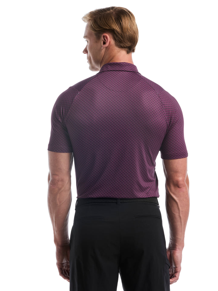 Trademark Golf Print Golf Polo (Italian Plum) 