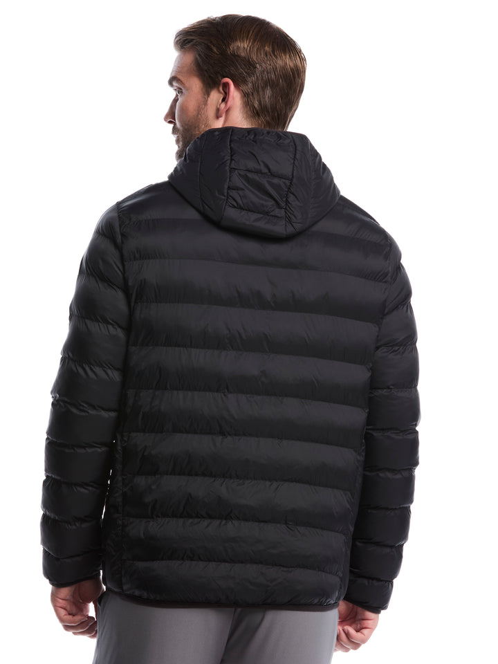 Mens Faux Down Puffer (Caviar) 
