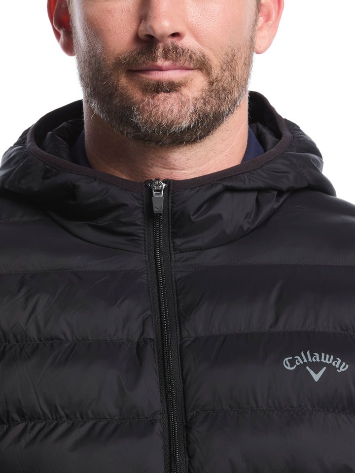 Mens Faux Down Puffer (Caviar) 