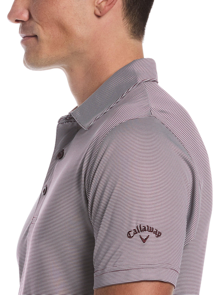 Mens Fine Line Stripe Golf Polo-Polos-Callaway