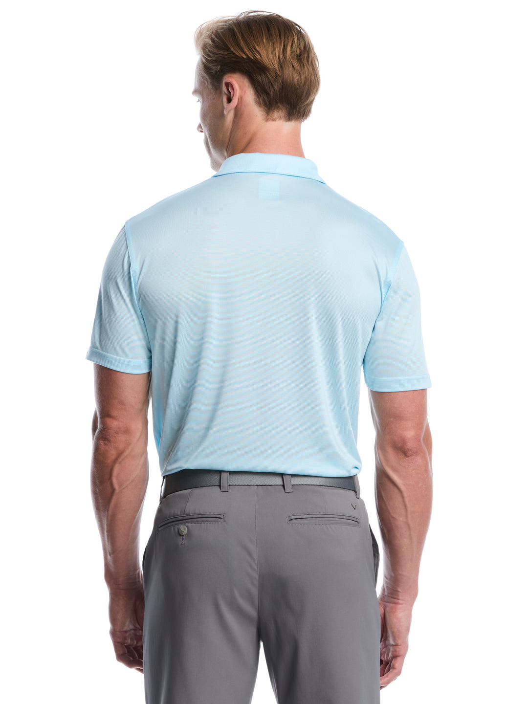 Fine Line Stripe Golf Polo Shirt (Atomizer) 