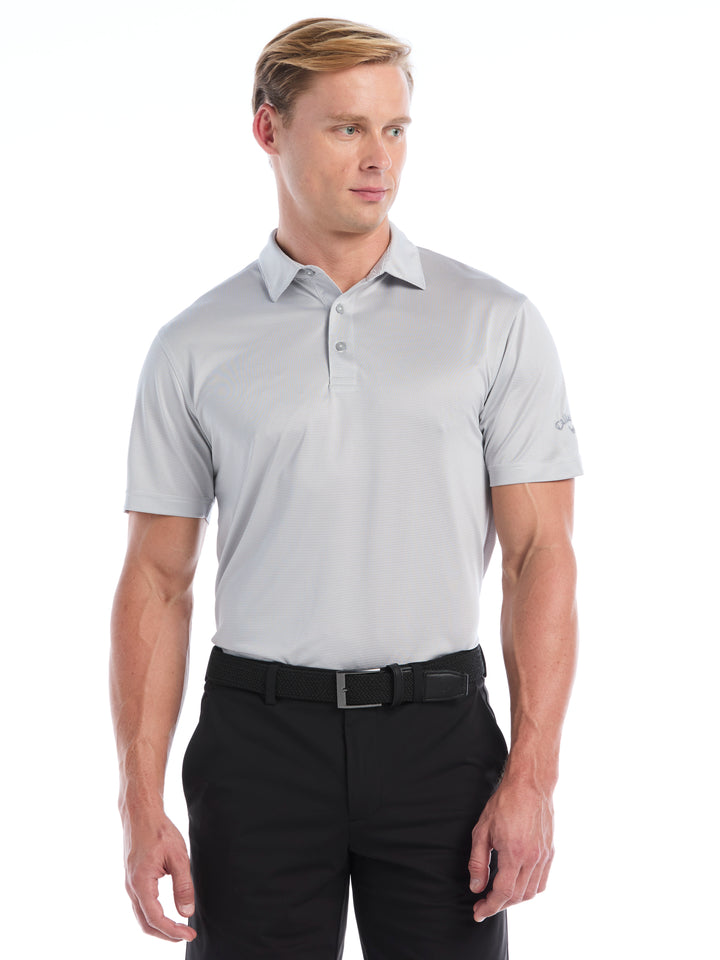 Mens Fine Line Stripe Polo-Polos-Sleet-L-Callaway
