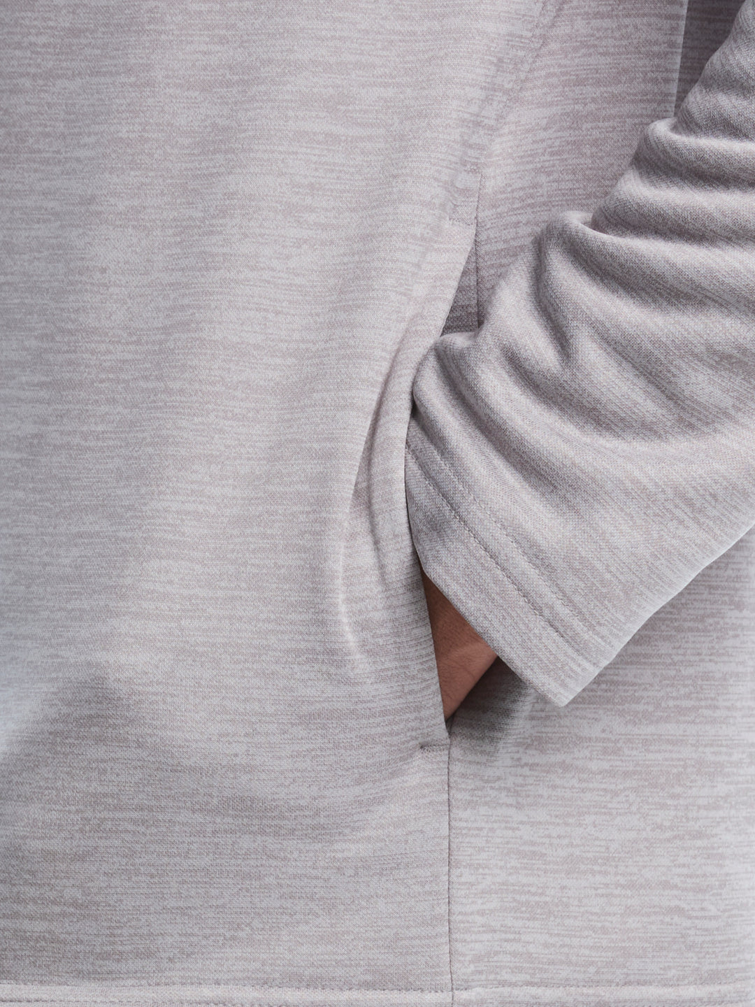 Fleece 1/4 Zip Golf Base Layer (Concrete Htr) 