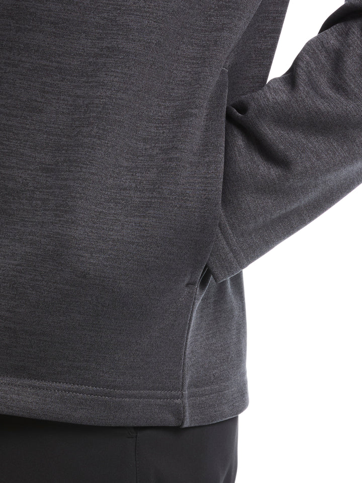 Fleece 1/4 Zip Golf Base Layer (Black Heather) 