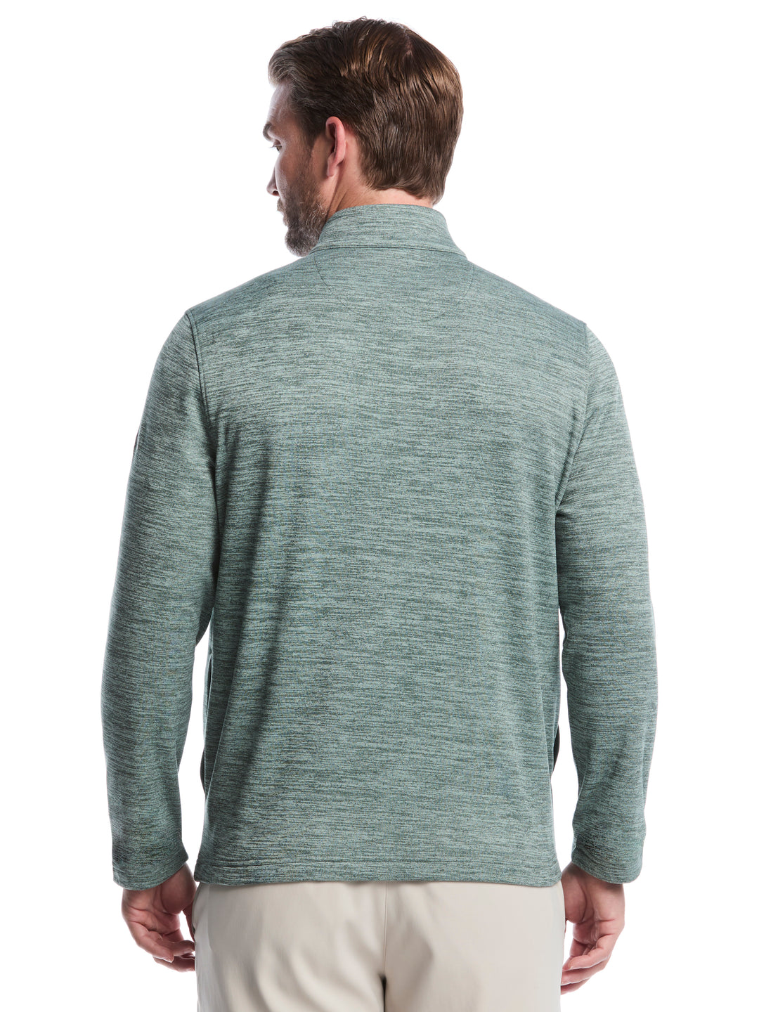 Fleece 1/4 Zip Golf Base Layer (Melaleuca Htr) 