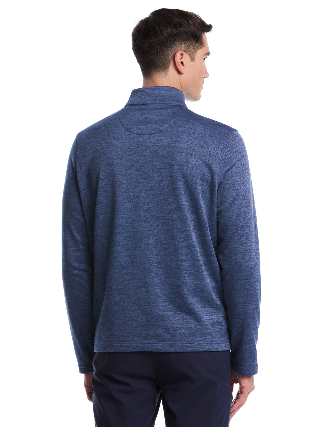 Fleece 1/4 Zip Golf Base Layer (Peacoat Heather) 