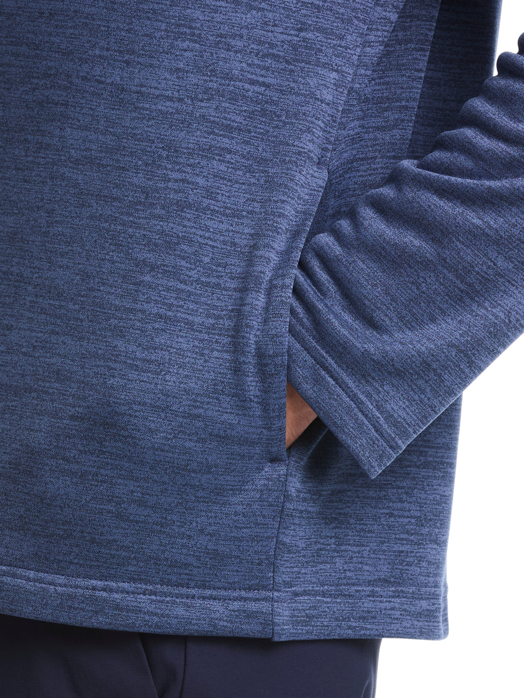 Fleece 1/4 Zip Golf Base Layer (Peacoat Heather) 