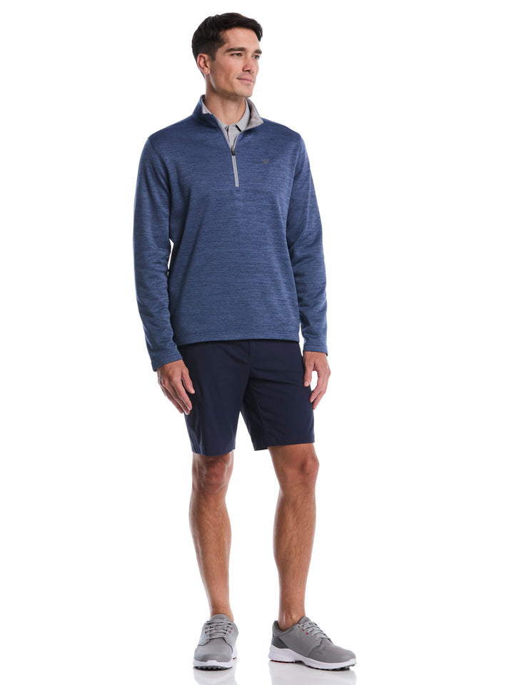 Fleece 1/4 Zip Golf Base Layer (Peacoat Heather) 