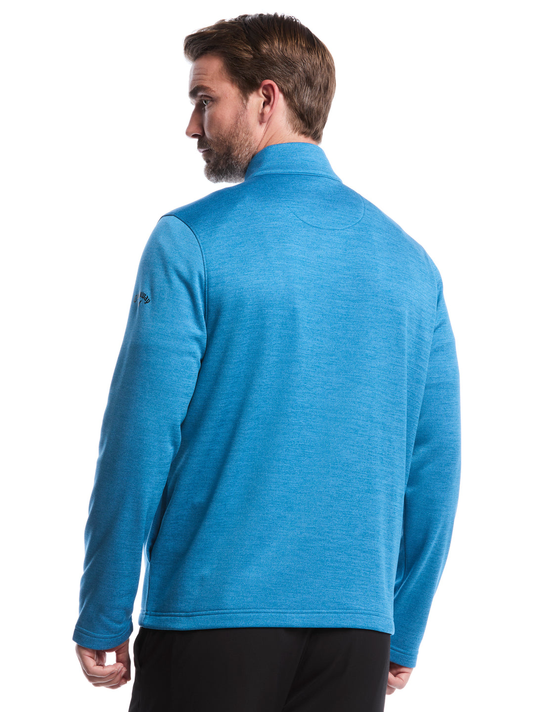 Fleece 1/4 Zip Golf Base Layer (Dk Blue Sapphire Htr) 