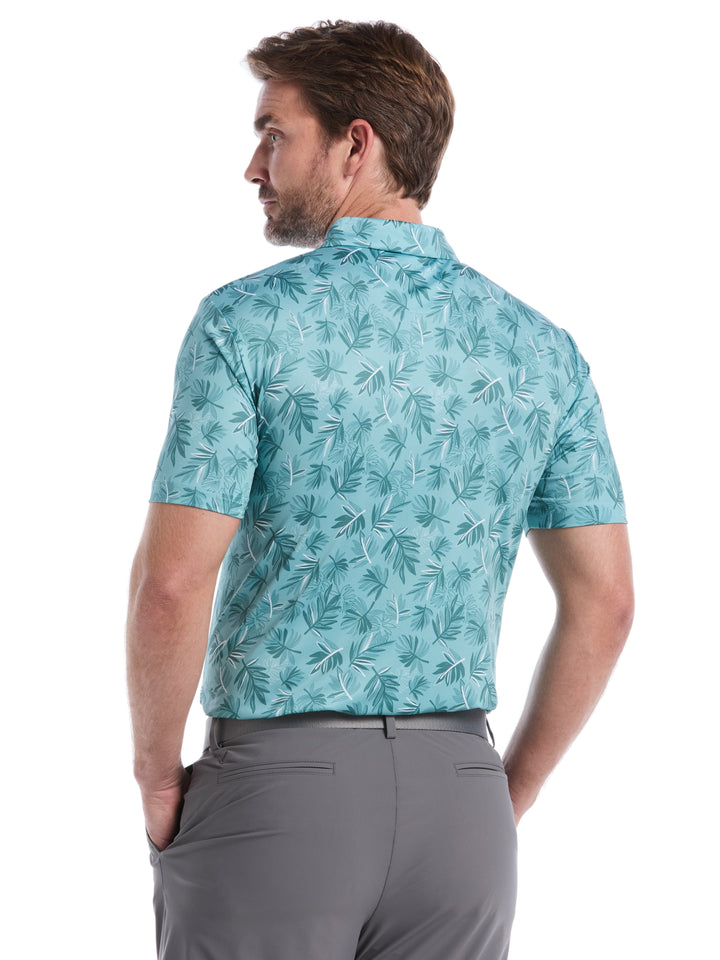 Big & Tall Floral Polo (Aquifer) 