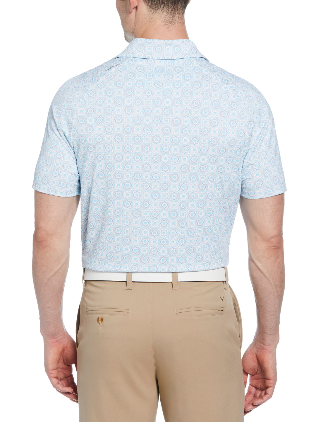 Mens Foulard Print Golf (Blue Radiance) 