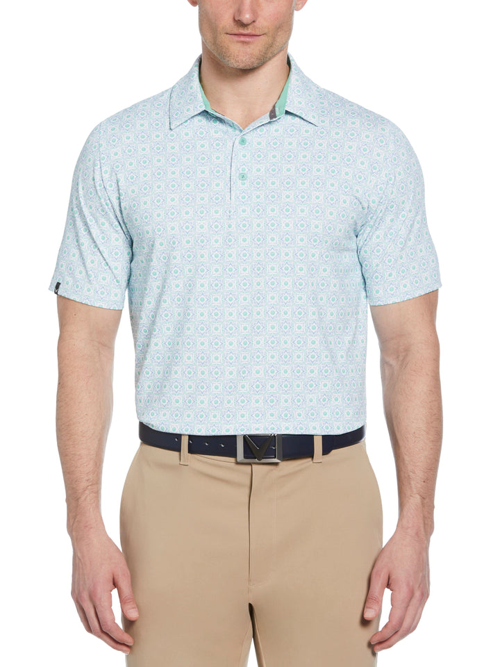 Mens Foulard Print Golf (Neptune Green) 