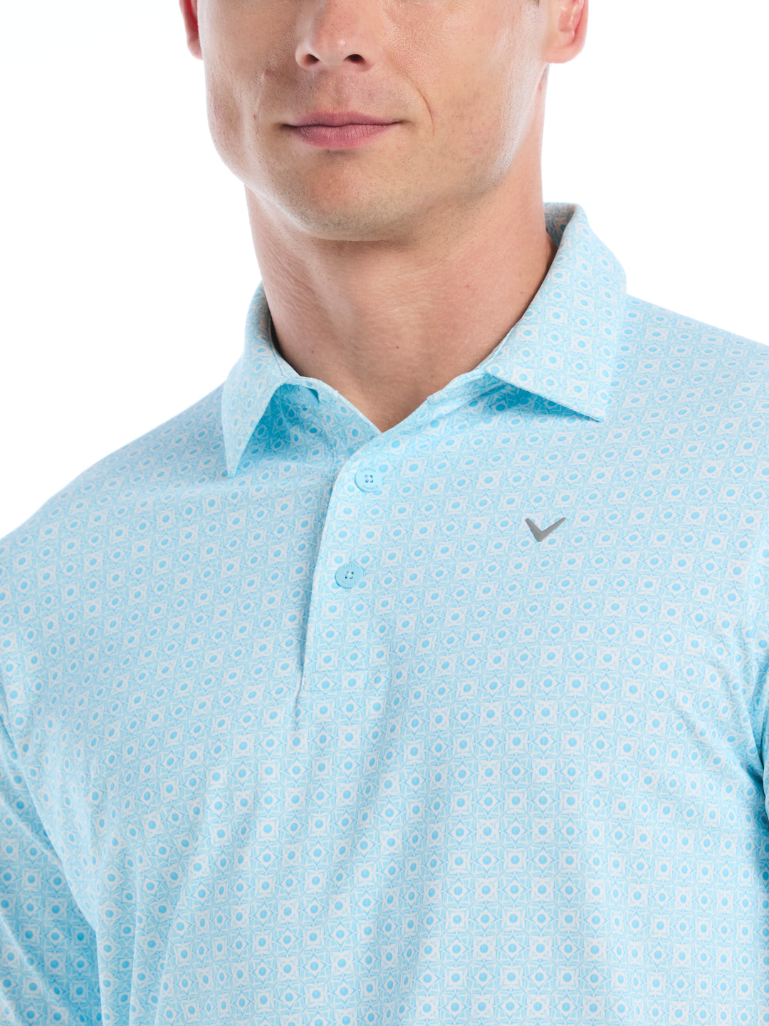 Mens Foulard Printed Essential Polo-Polos-Callaway