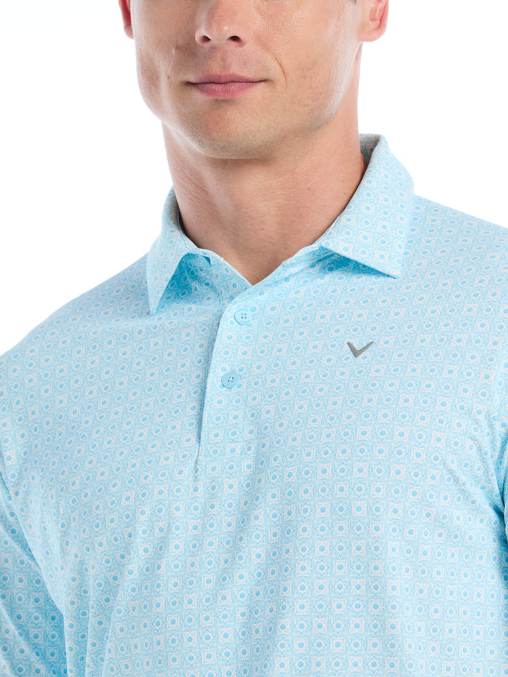 Mens Foulard Printed Essential Polo-Polos-Callaway