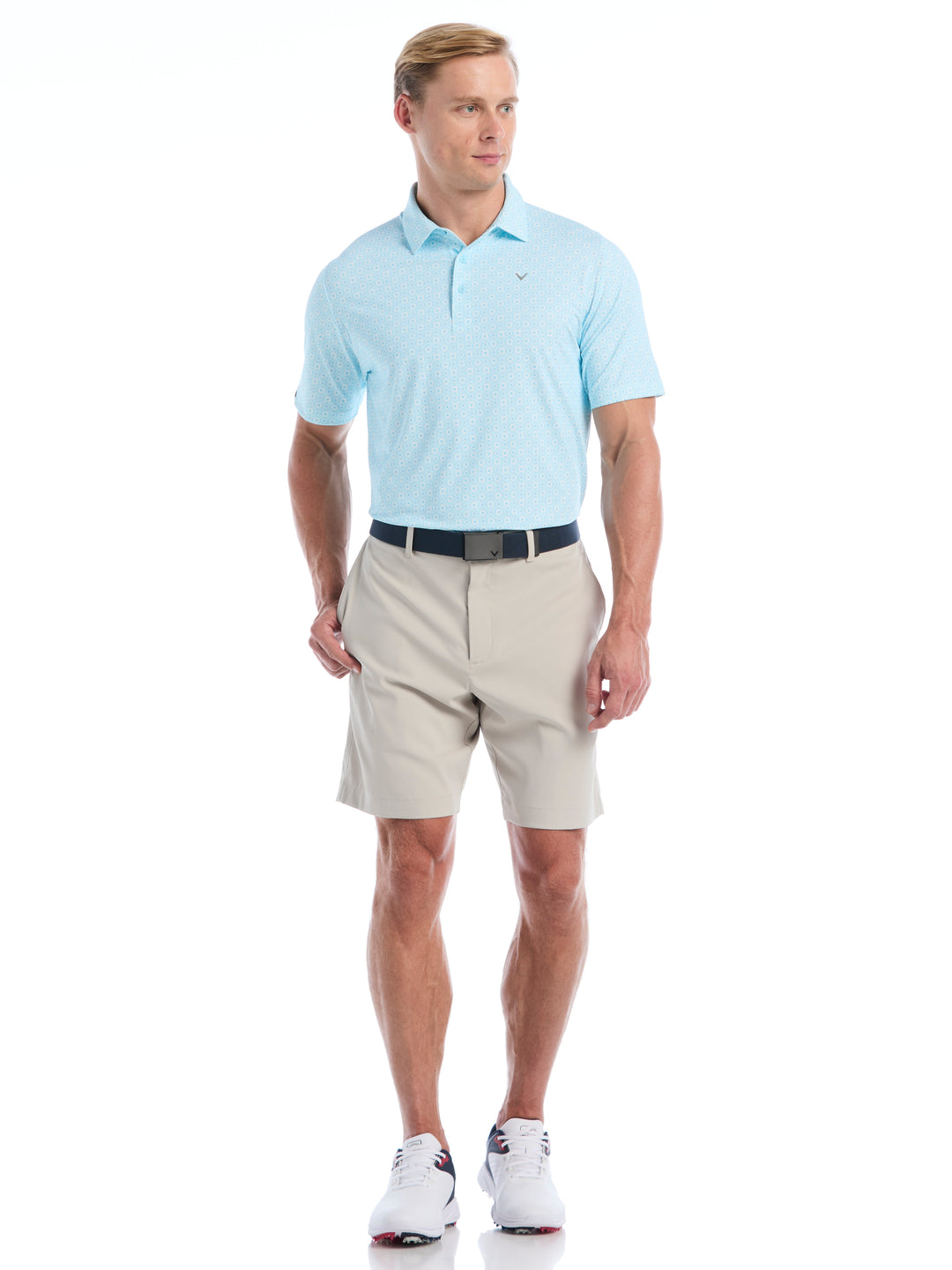 Mens Foulard Printed Essential Polo-Polos-Callaway