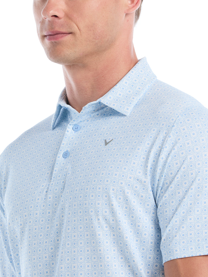 Mens Foulard Printed Essential Polo-Polos-Callaway