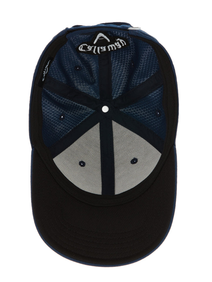 Front Crested Structured Golf Hat (Navy/Black) 