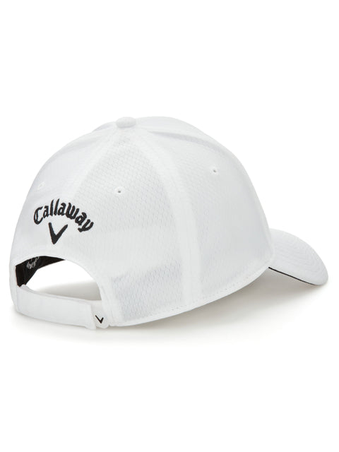 Mens Front Crested Structured Golf Hat-Hats-White/Black-OS-Callaway
