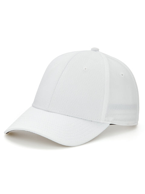 Mens Front Crested Structured Golf Hat-Hats-White/Black-OS-Callaway