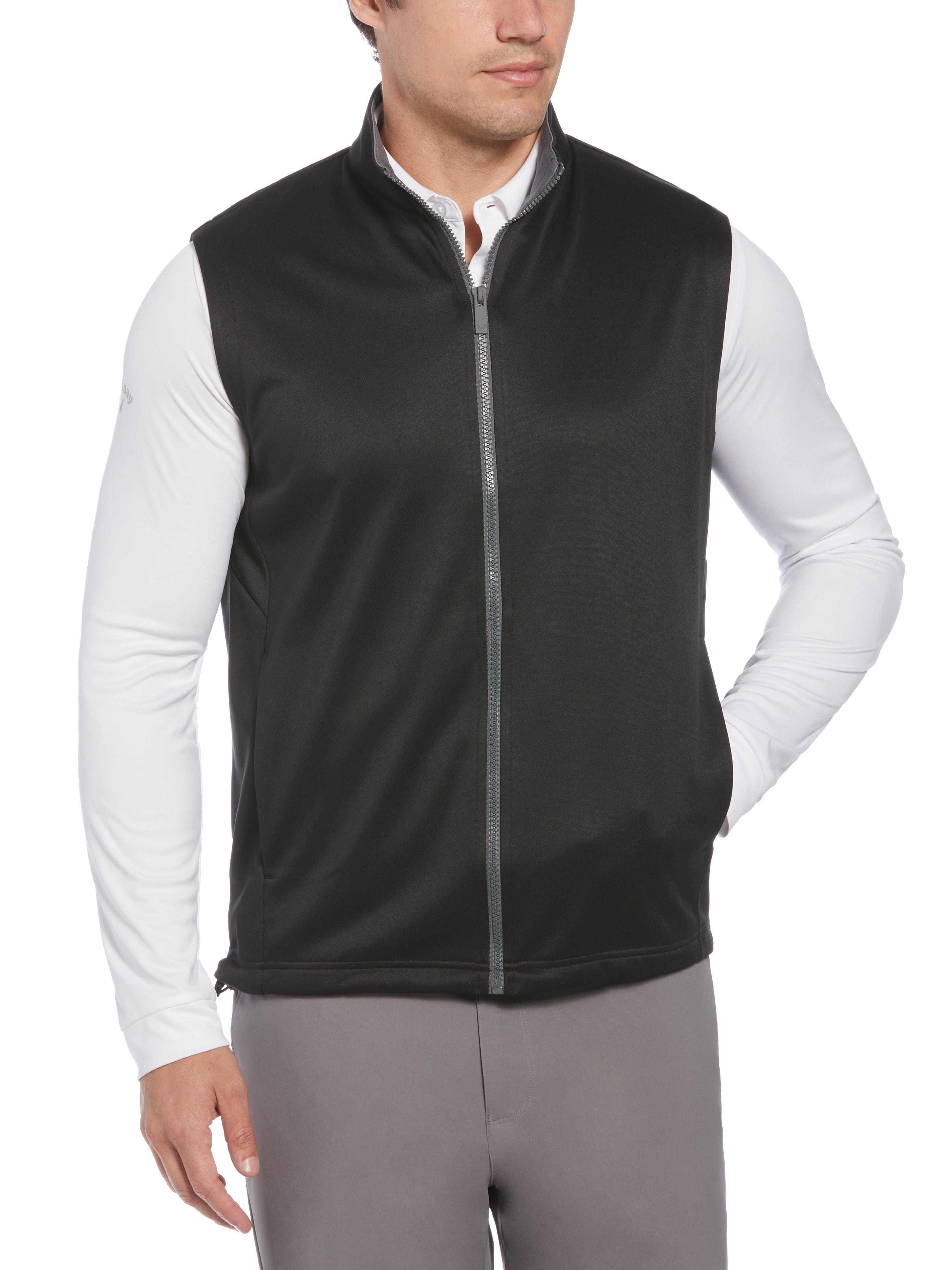 Mens Full Zip Chevron Back Golf Vest – Callaway Apparel