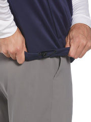 Full Zip Chevron Back Golf Vest (Peacoat) 