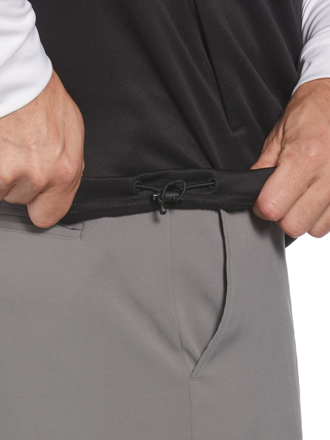 Mens Full Zip Chevron Back Golf Vest-Vests-Callaway