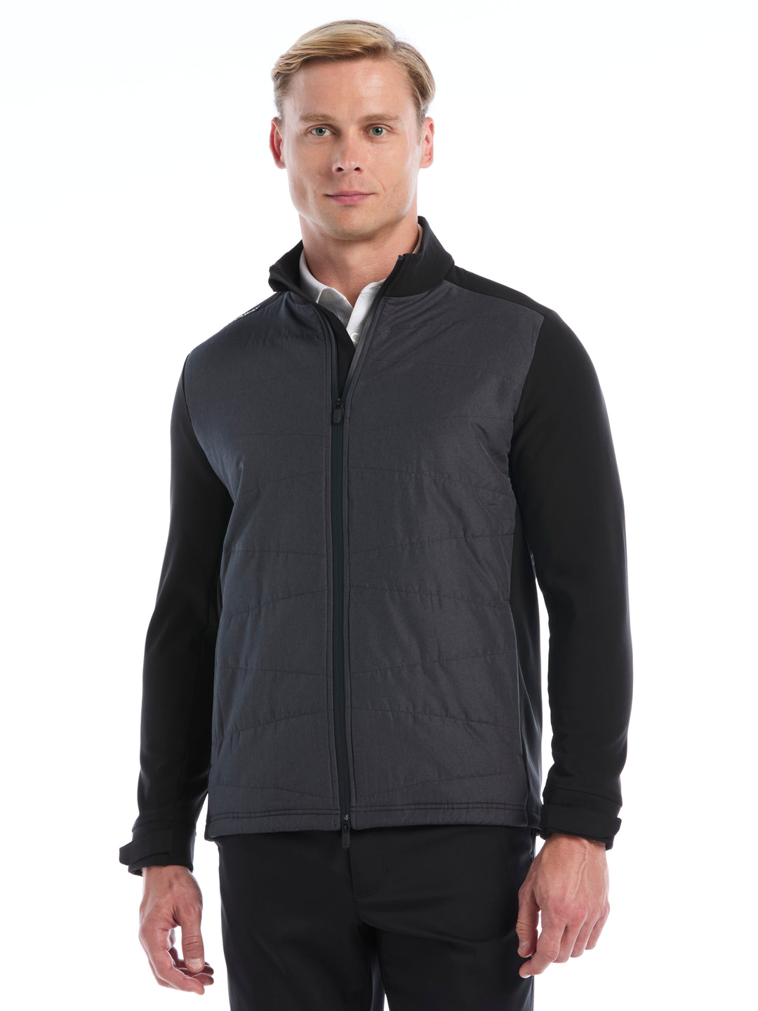 Mens Full Zip Insulated Softshell Jacket-Jackets-Black-S-Callaway