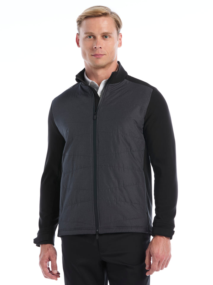 Mens Full Zip Insulated Softshell Jacket-Jackets-Black-S-Callaway