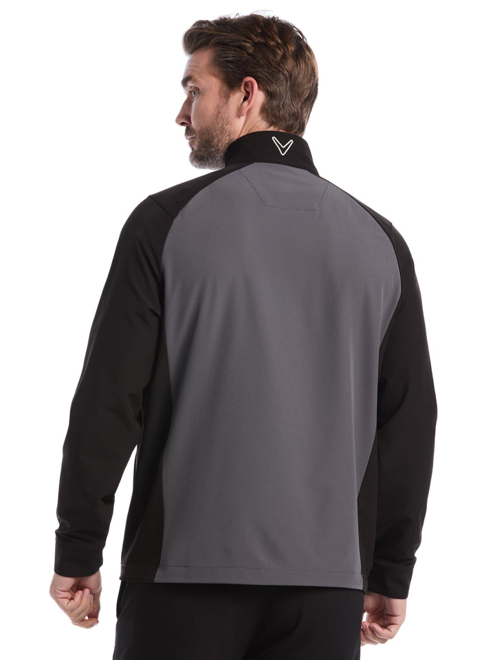 Mens Full Zip Wind Jacket (Caviar) 