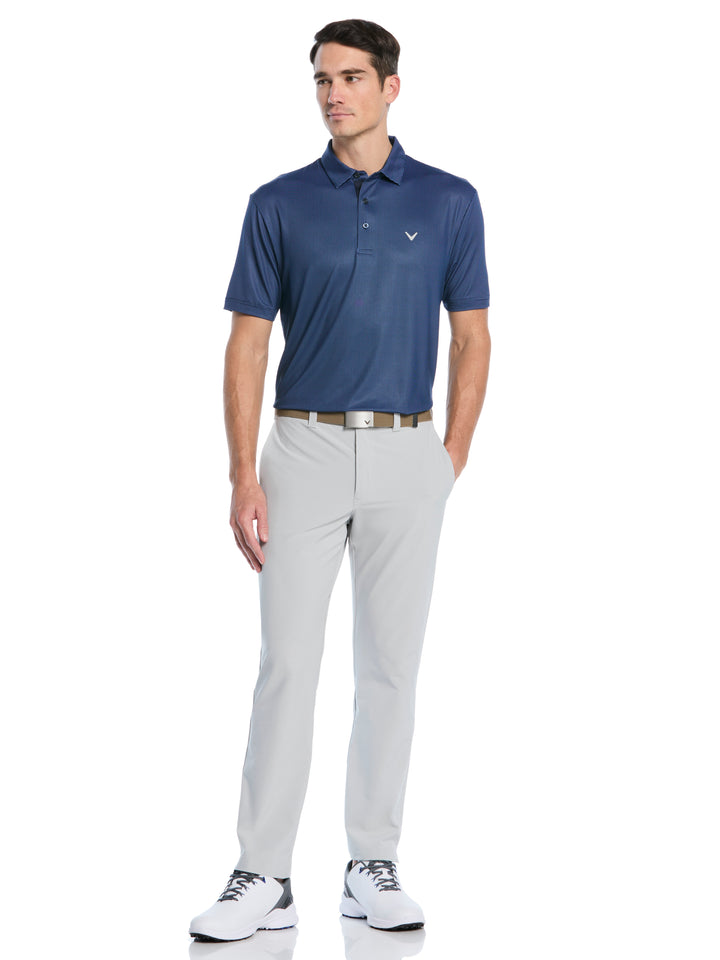 Mens Gingham Print Golf Polo-Polos-Callaway