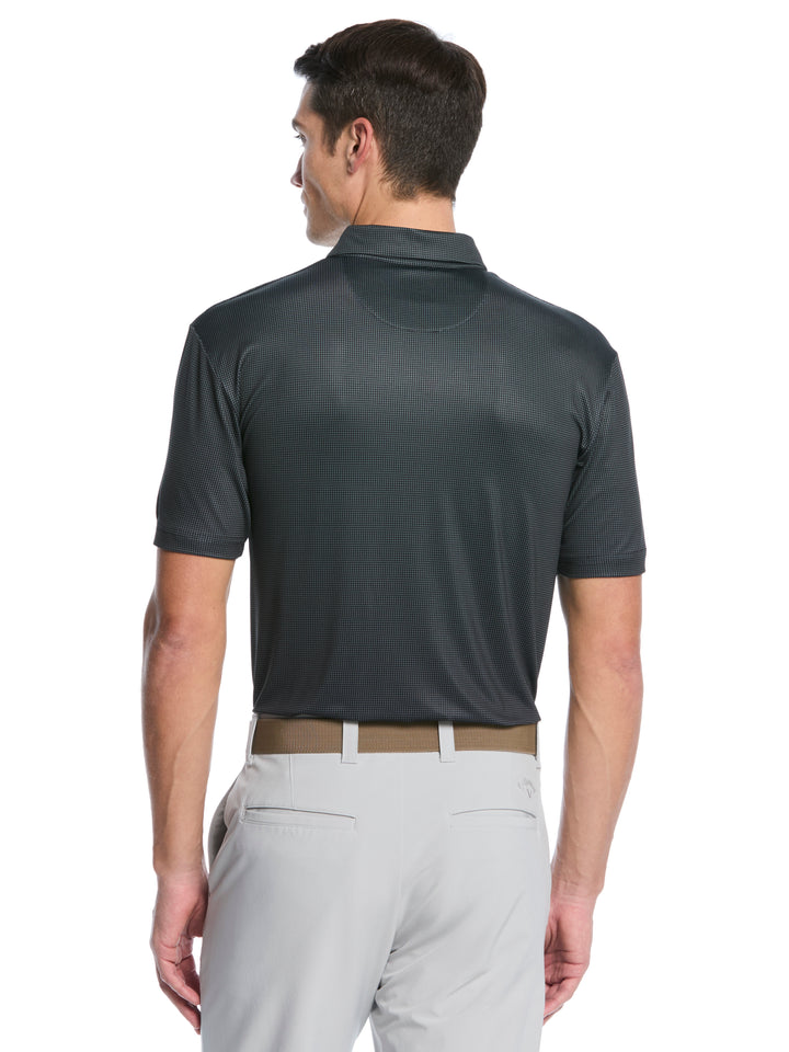 Mens Gingham Print Golf Polo-Polos-Callaway
