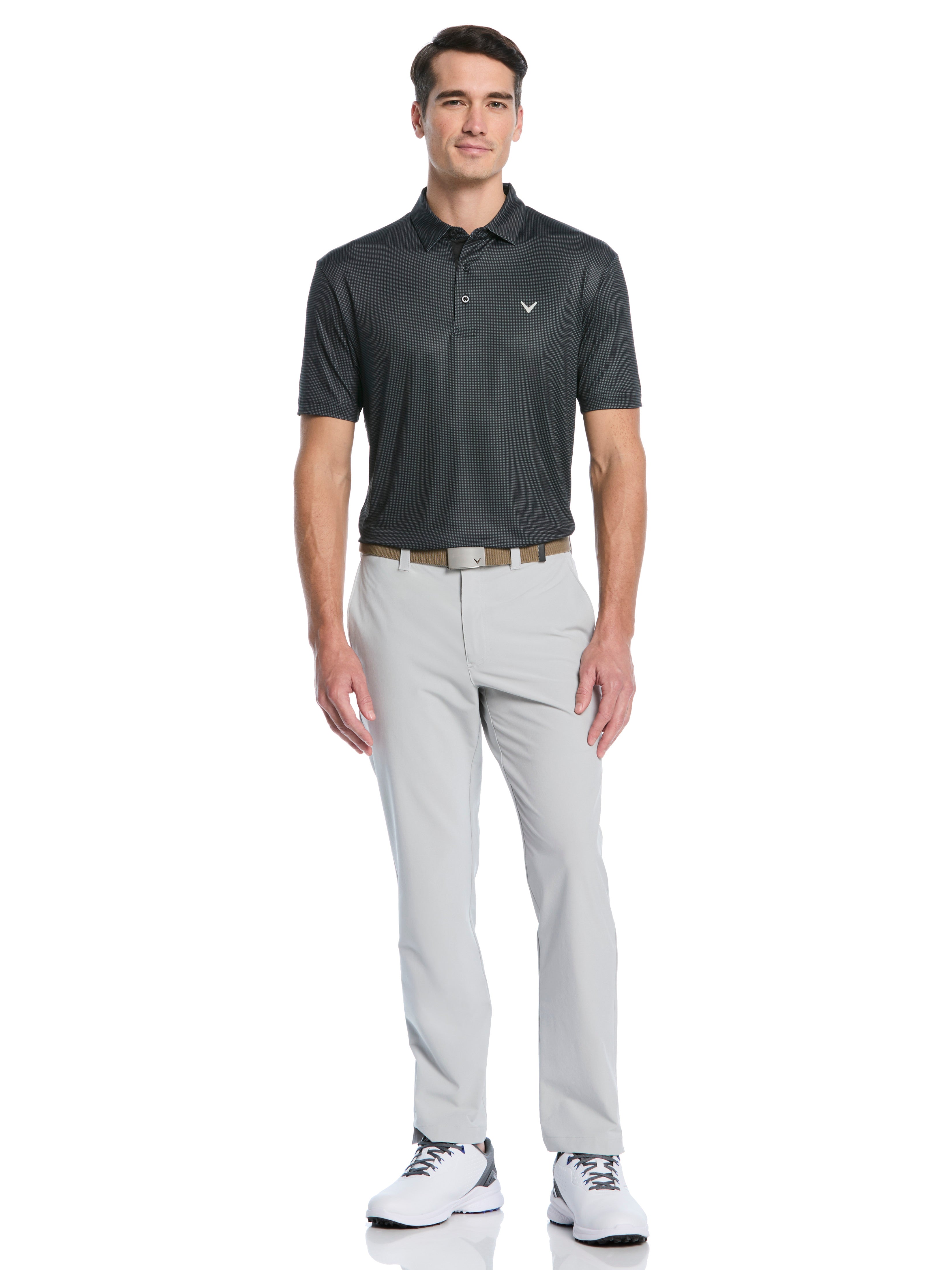 Mens Gingham Print Golf Polo – Callaway Apparel