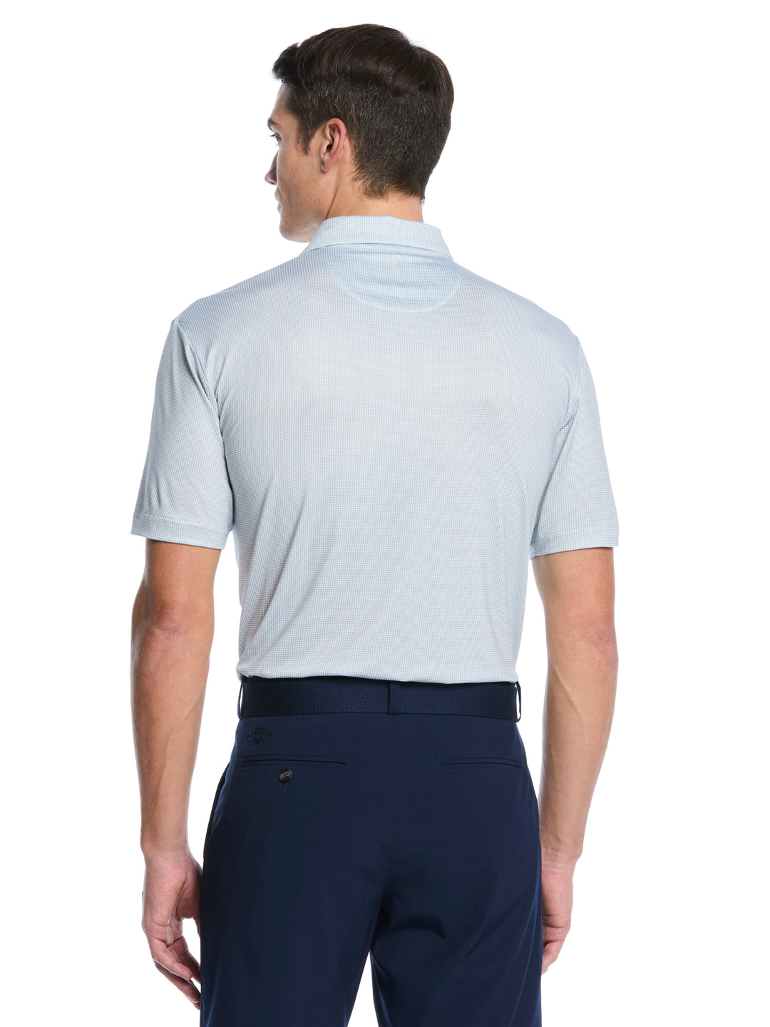Mens Gingham Print Golf Polo-Polos-Callaway