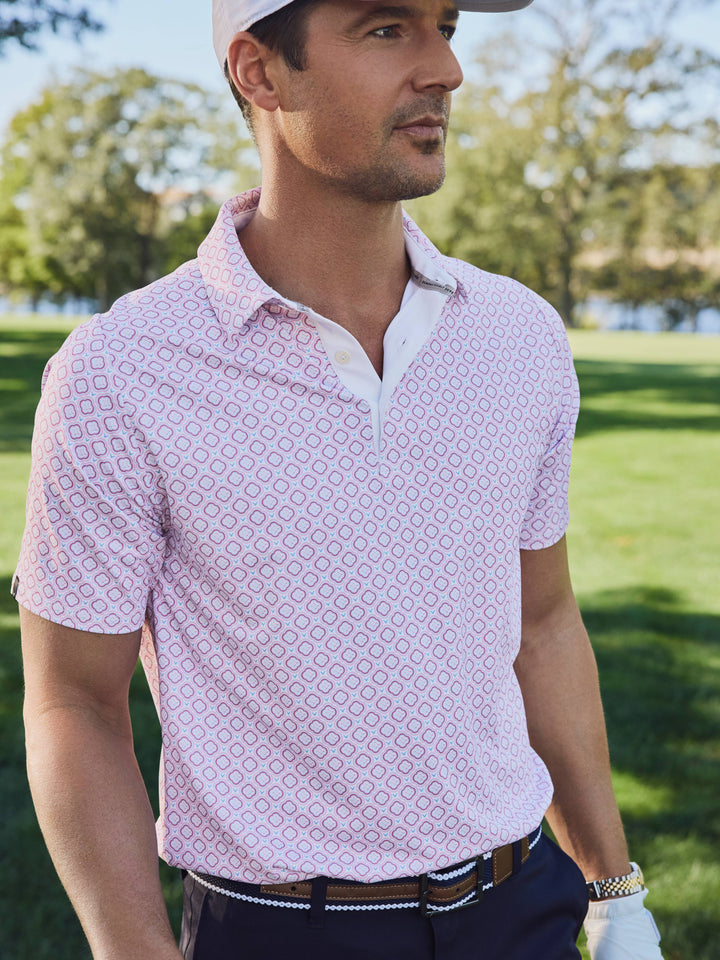 Mens Golf Club Geo Print Polo-Polos-Callaway