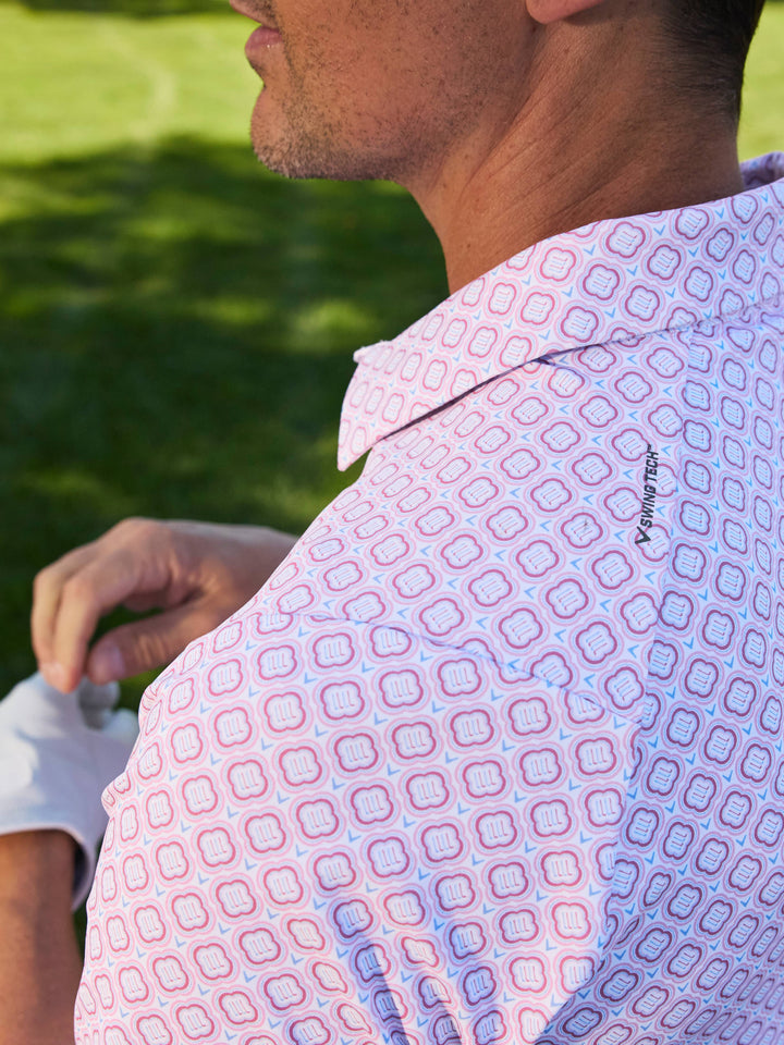 Mens Golf Club Geo Print Polo-Polos-Callaway