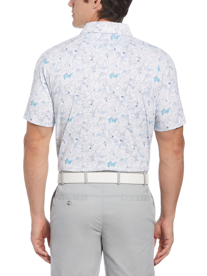 Mens Golf Print Golf Polo-Polos-Callaway