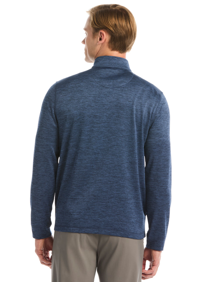Mens Grid Fleece Back Heather Full Zip Jacket-Jackets-Callaway