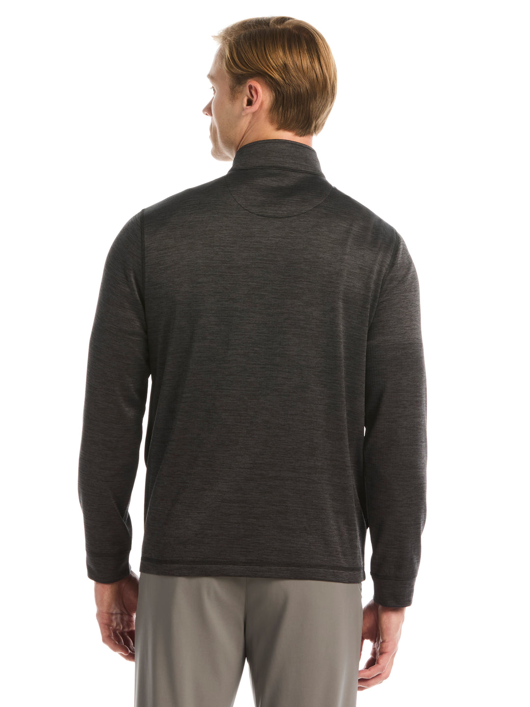 Mens Grid Fleece Back Heather Full Zip Jacket-Jackets-Callaway