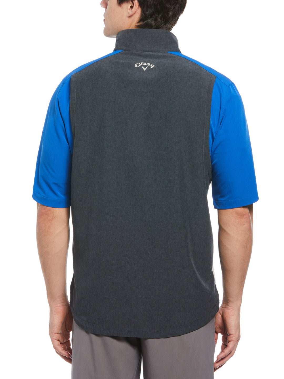 Mens Heather Blocked Half Zip Golf Pullover-Pullovers-Callaway