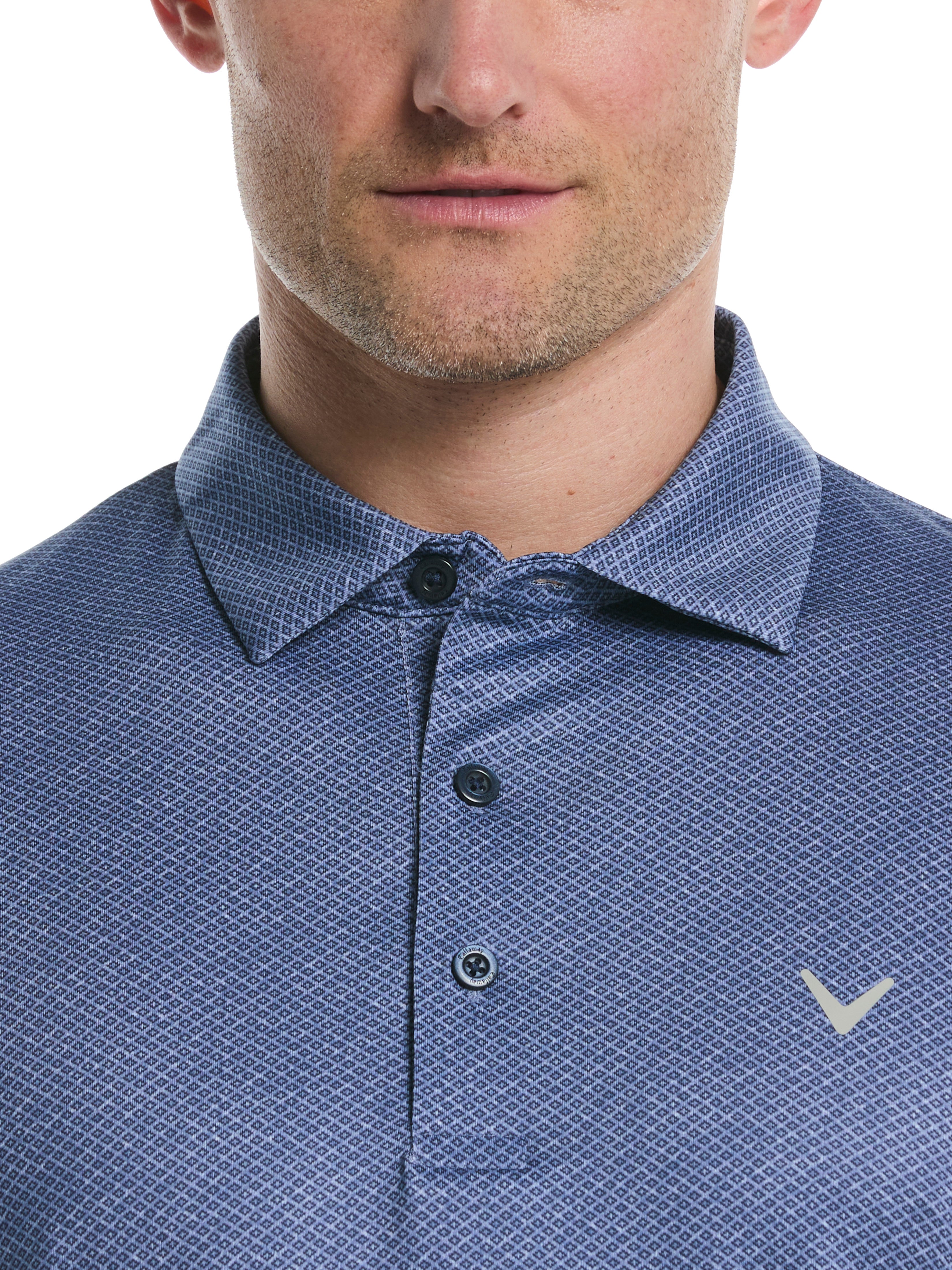 Mens Heather Geo Print Golf Polo – Callaway Apparel