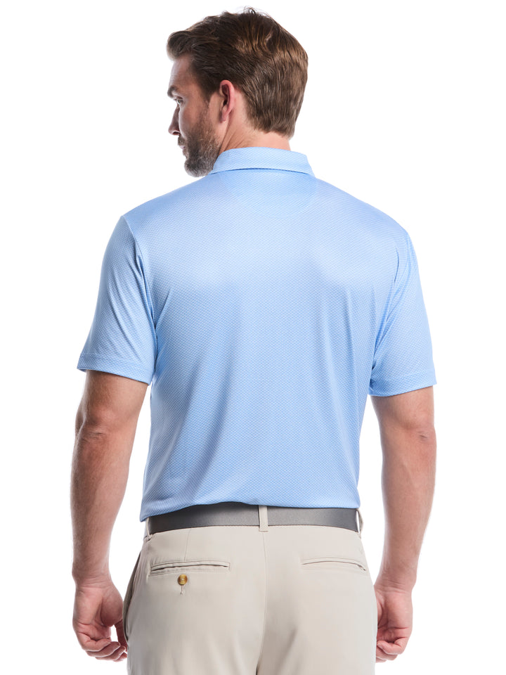 Heather Geo Print Golf Polo (Open Air) 