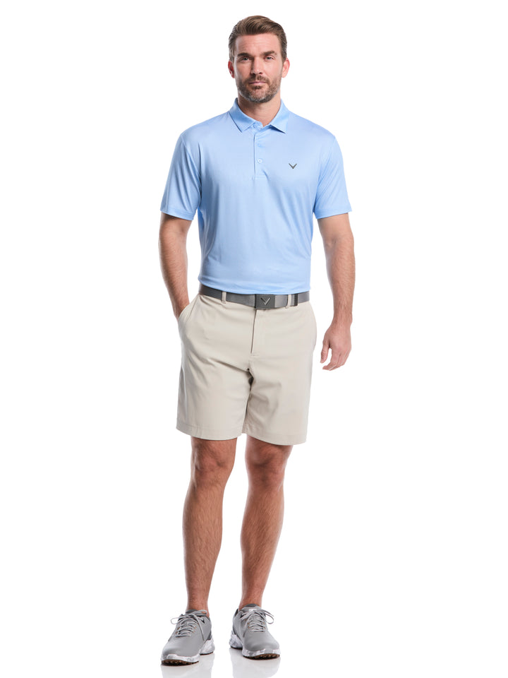 Heather Geo Print Golf Polo (Open Air) 
