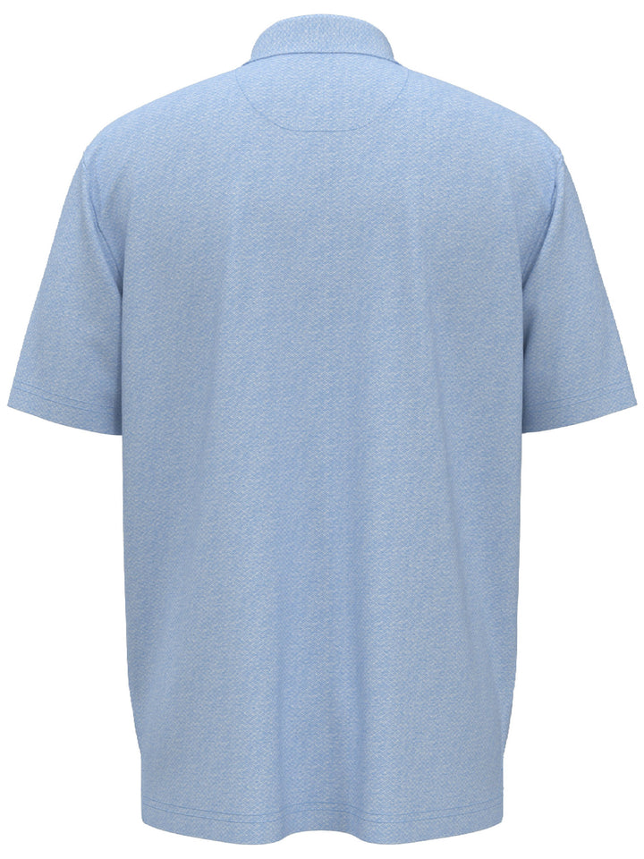 Heather Geo Print Golf Polo (Comet Sea Star)